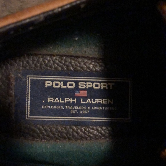 Mens Polo Sport tie & buckle shoes size 10 - Picture 5 of 5